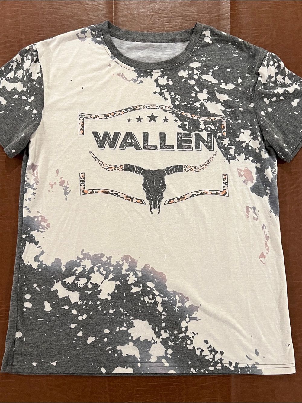 Morgan Wallen Cow Print Band Shirt - Size Medium